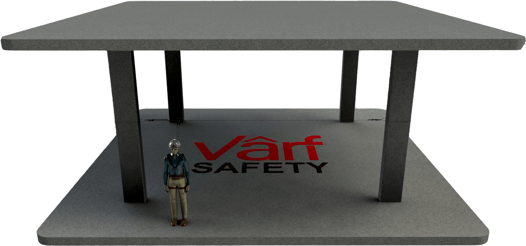 V-500MS Geçici Çelik Yatay Yaşam Hattı