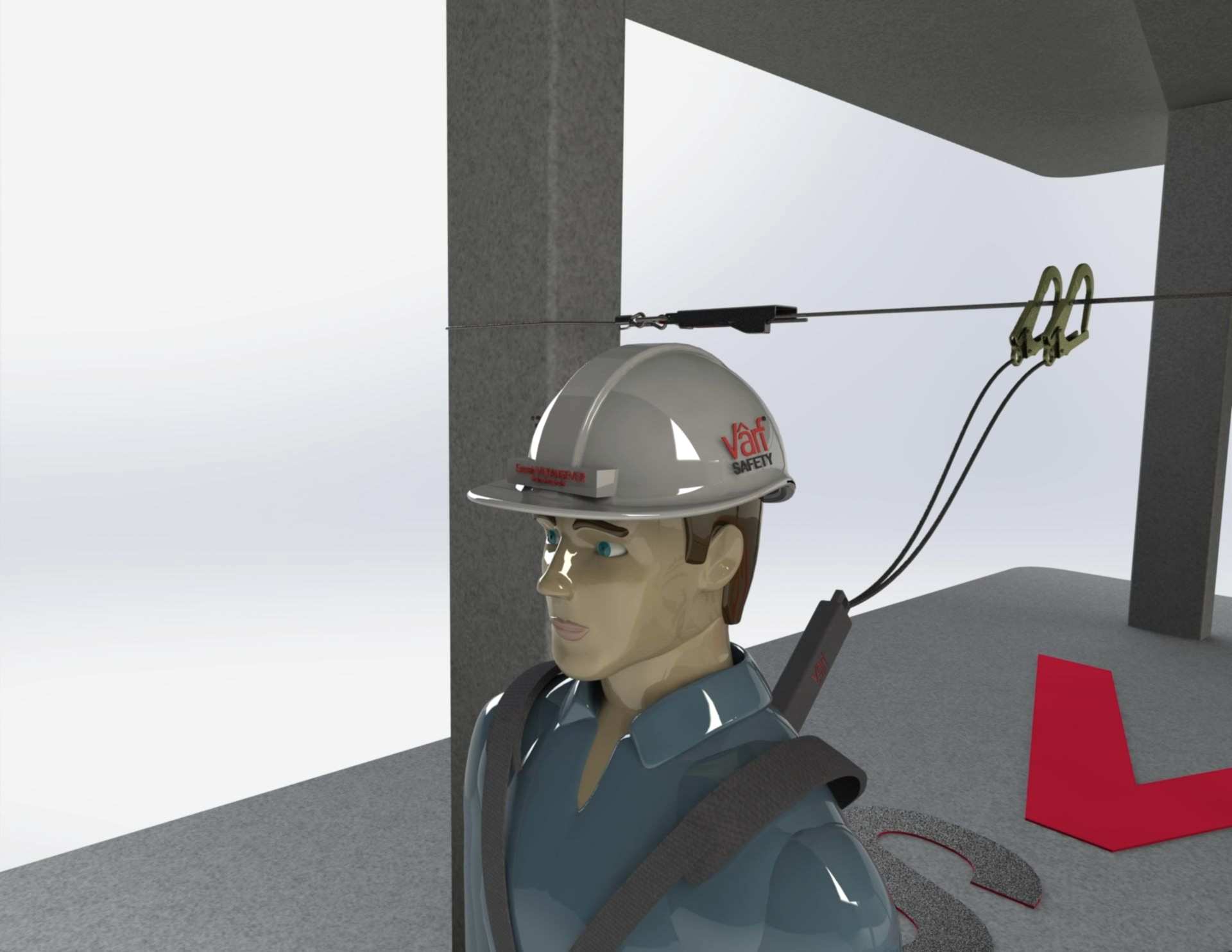 Geçici Çelik Yatay Yaşam Hattı