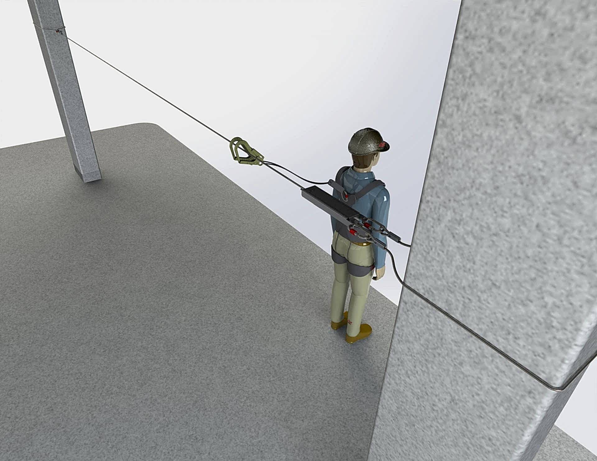 Geçici Çelik Yatay Yaşam Hattı